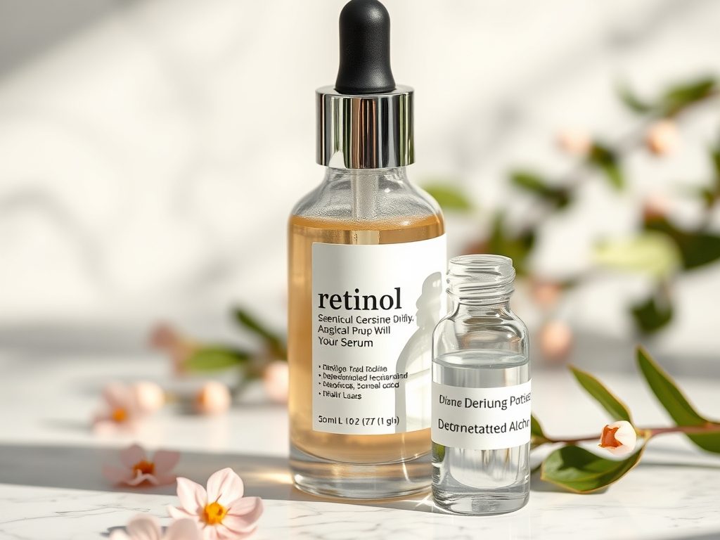 Retinol i alkohol denat: czy można łączyć i jak uniknąć podrażnień